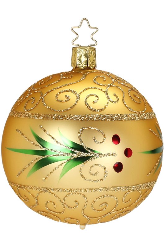 (image for) Evergreen, Ball 8cm, inkagold