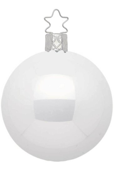 (image for) Ball 8 cm, porcelain white pearl