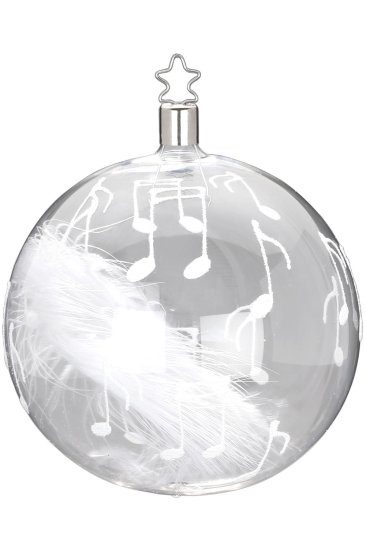 (image for) Ball 10 cm, Music & Feather, transparent