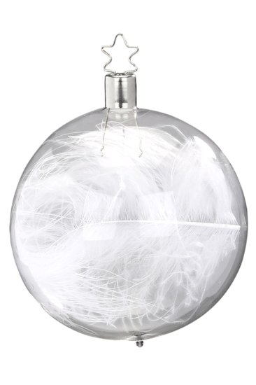 (image for) Ball 8 cm, Feathery, transparent