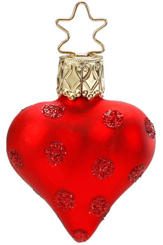 (image for) Heart with Dots Red Matte