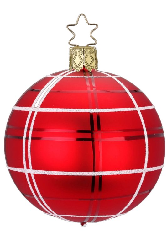 (image for) Ball Dressy Check 6cm Red Matte