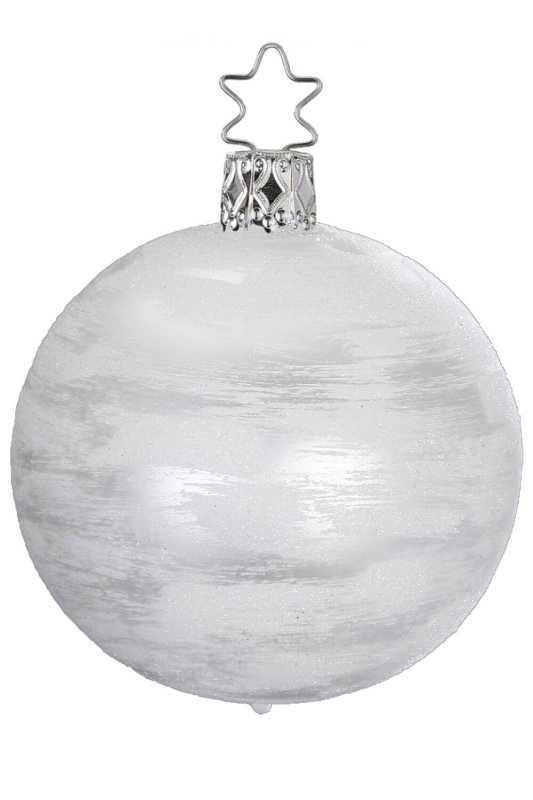 (image for) Ball Glittering 6cm White Matte