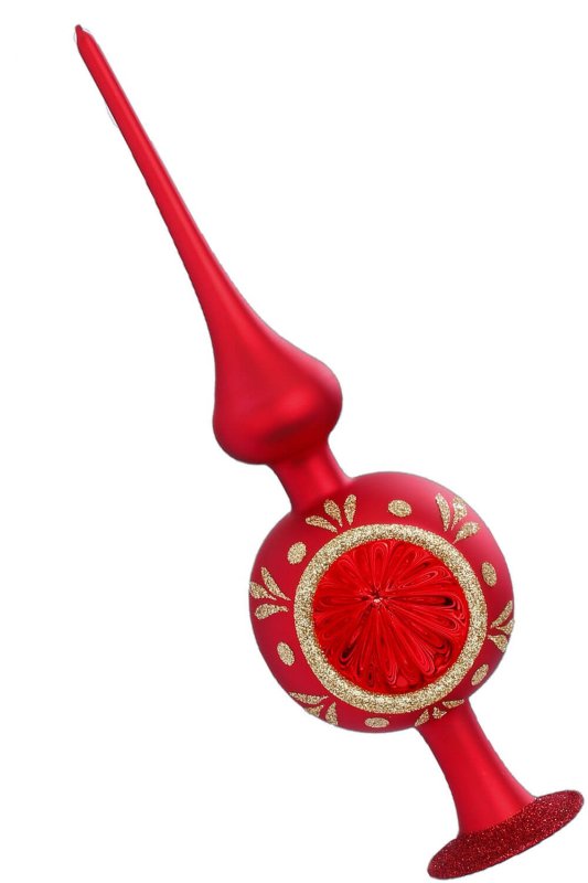 (image for) Reflector Finial Drops Reflections 10' Red Matte