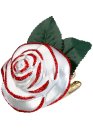 (image for) Rose, White w/Red