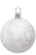 (image for) Ball 8cm White Ice Lacquer