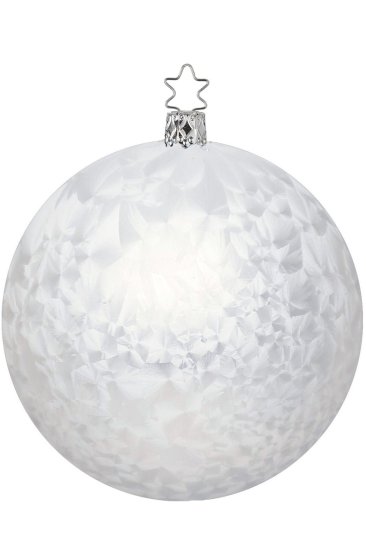 (image for) Ball 10cm White Ice Lacquer