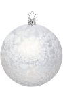 (image for) Ball 10cm White Ice Lacquer
