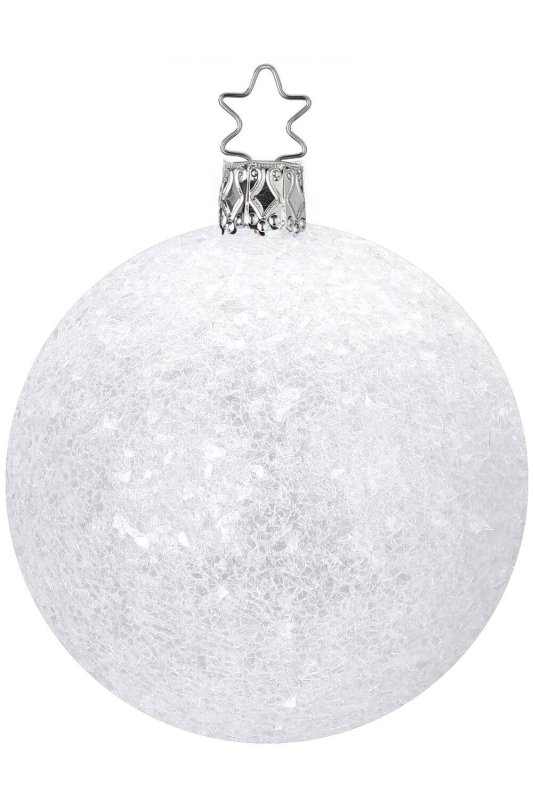 (image for) Ball 8cm Glimmer Splinters Transparent