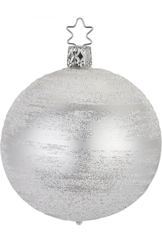 (image for) 8cm Ball Hoarfrost, white matt