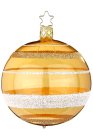 (image for) 8cm Ball Shimmering Stripes, inkagold shiny