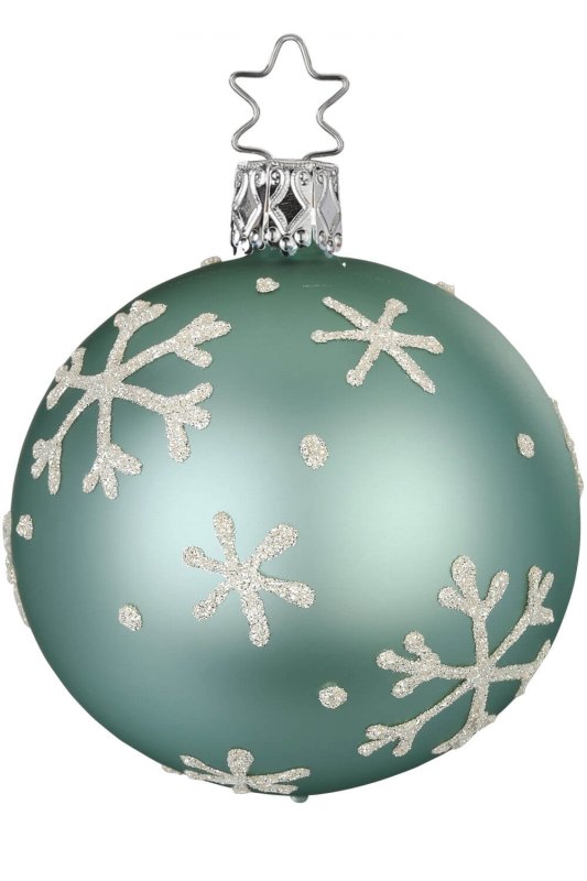 (image for) Ball Snowflakes Eucalyptus Matte