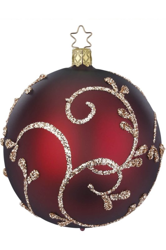 (image for) 10cm Ball Rococo, dark red