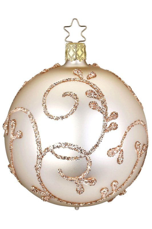 (image for) 8cm Ball Rococo, champagner matt