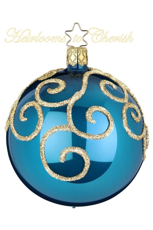 (image for) 8cm Ball Angelhair, night sky pearl