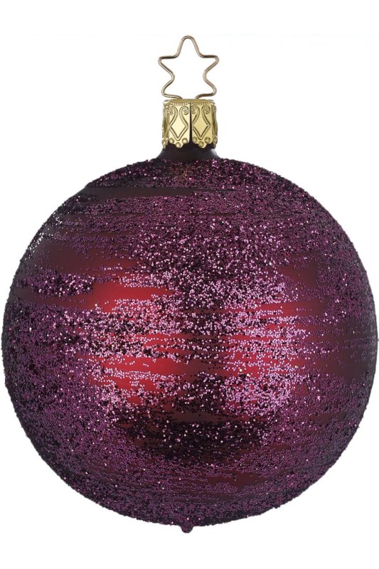 (image for) 8cm Ball Hoarfrost, dark red