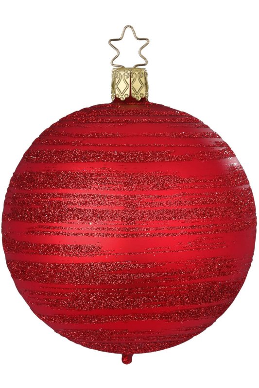 (image for) 8cm Ball Hoarfrost, red matt