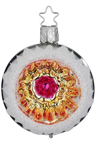 (image for) Reflector Snow Flurry, 6cm, silver shiny, pink gold