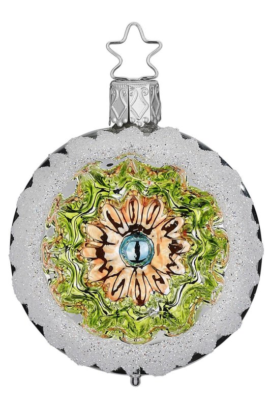 (image for) Reflector Snow Flurry, 6cm, silver shiny, Aqua Peach Lemon Lime