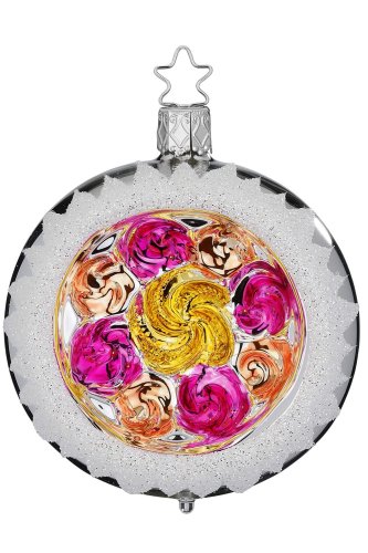 (image for) Reflector Snow Flurry, 8cm, silver shiny, Gold Pink Peach