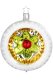(image for) Reflector Snow Flurry, 10cm, white matt, Red Lemon-lime Gold