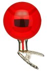 (image for) 6cm Ball on Clip Red Shiny