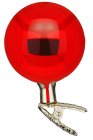 (image for) 8cm Ball on Clip Red Shiny