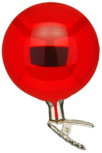 (image for) 10cm Ball on Clip Red Shiny