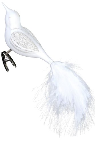 (image for) Clip-On Bird White Feather Splendour