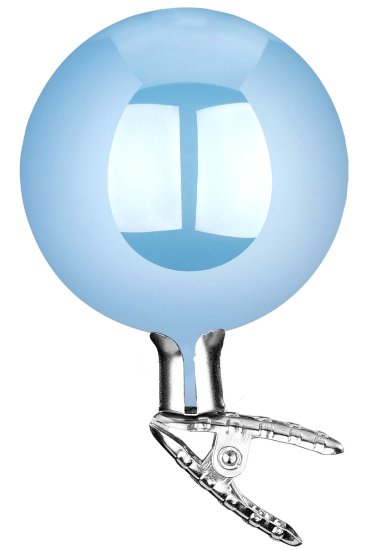 (image for) 8cm Ball on Clip Azure Pearl