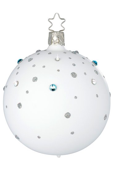 (image for) 8cm Ball Sparkling Feast Porcelain White Matte