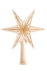 (image for) Marolin Papermache' Tree topper "Little Star" antique white