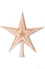 (image for) Marolin Papermache' Tree topper "Double Star" antique white