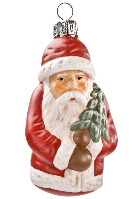 (image for) Papiermach Ornament *Santa* Red