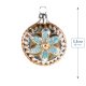 (image for) Mini Ornament Bloom with jagged border, blue