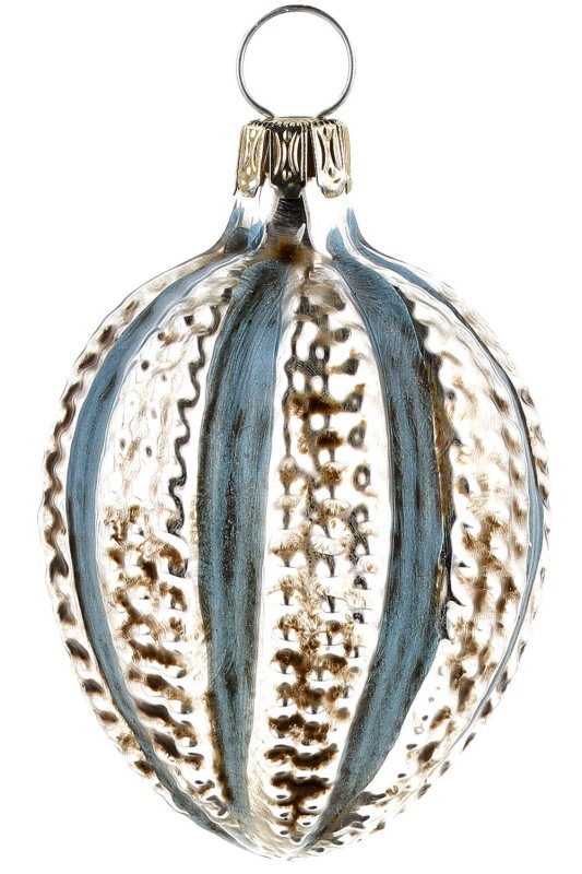 (image for) Egg with knobs and blue stripes