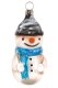 (image for) Snowman with scarf with glitter