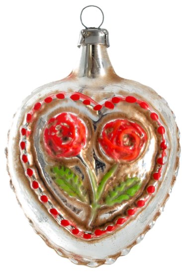 (image for) Rose heart with knobs and star