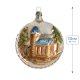 (image for) Ornaments with church (blue roof) and tree
