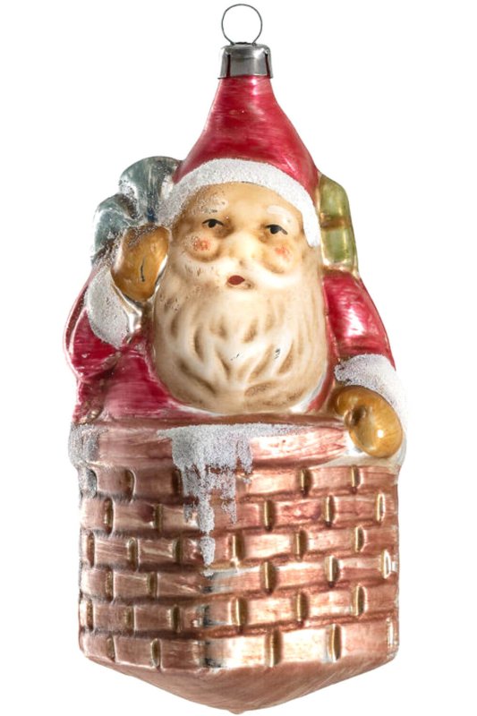 (image for) Nicholas with sack in the chimney