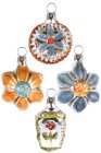 (image for) Flower Basket - Set of 4 Ornaments