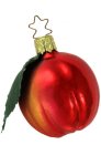 (image for) Shiny Red Apple with Leaf