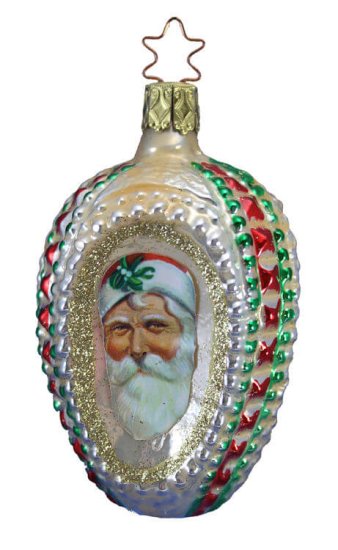 Victorian Santa Keepsake - 3 Sided Ornament