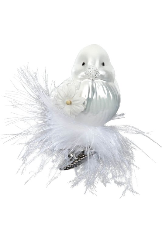 (image for) Clip-on Bird, Gentle Snow Feathers