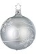 (image for) Ball, 8cm Winter Magic, Pearl Grey Matte Kugel