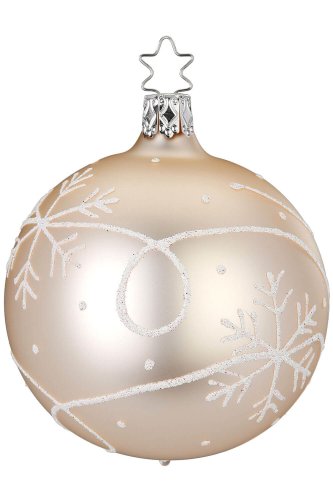 (image for) Ball, 8cm Winter Magic, Champagne Matte Kugel