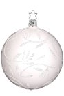 (image for) Ball, 10cm Delights, Porcelain White Pearl Kugel