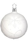 (image for) Ball, 8cm Winter Magic, Porcelain White Matte Kugel