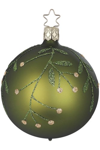 (image for) Ball, 8cm Winter Twig, Ivy Matte Kugel