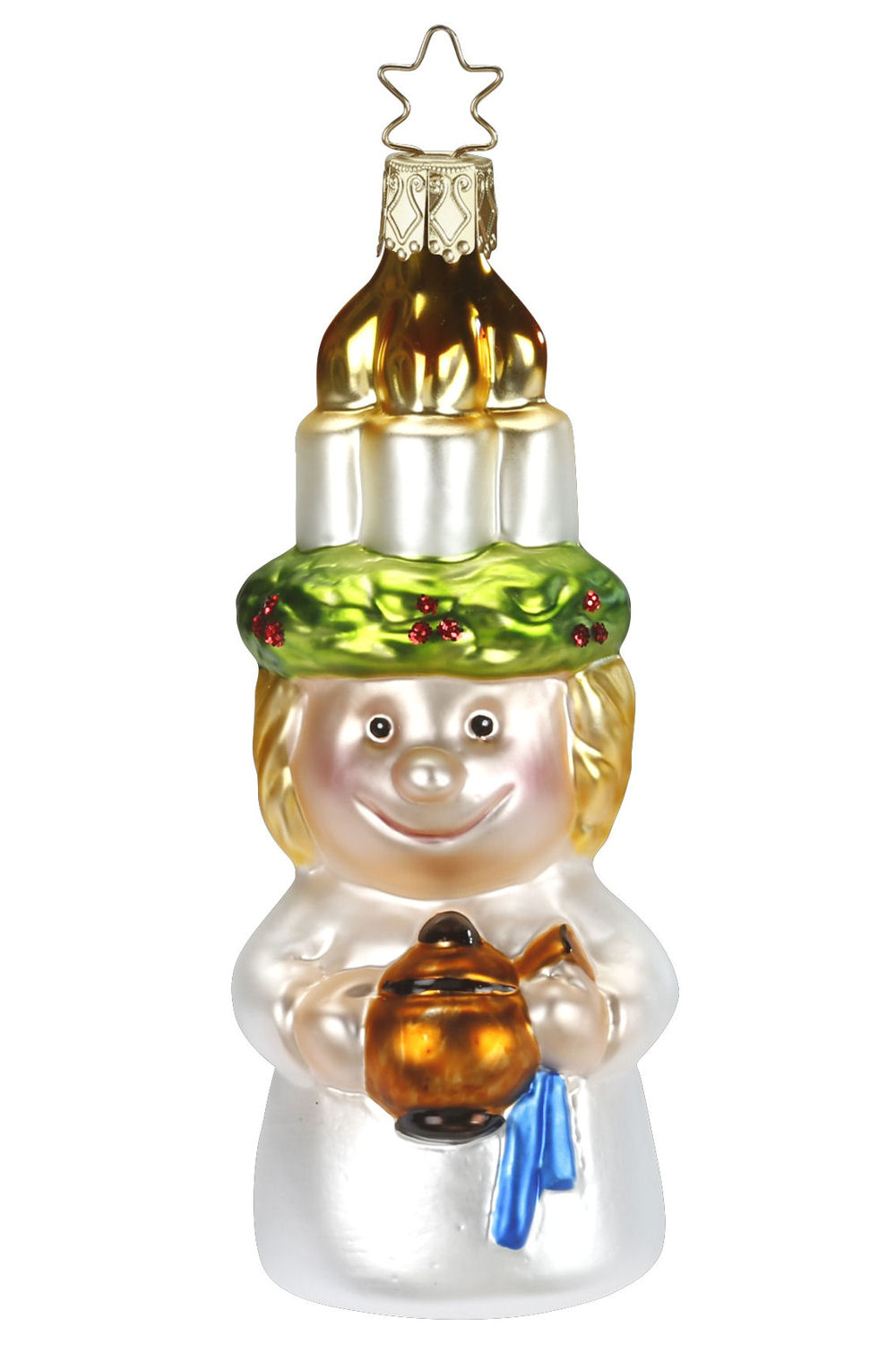 Inge-Glas Child Star Leader 10009S018 German Glass Christmas Ornament 